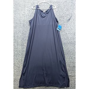 NWT Old Navy Chill River Midi Dress Plus Size 2X UPF 50 Sleeveless Vacation Blue